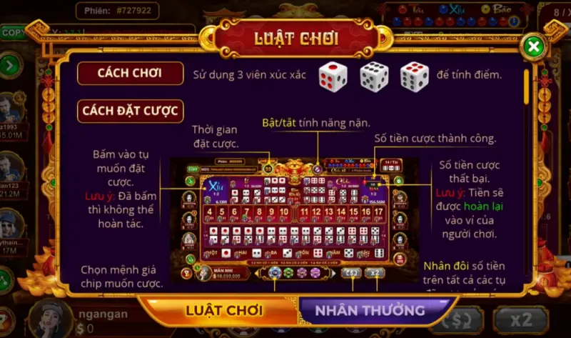 Hiểu rõ luật chơi Sicbo trước khi bắt đầu